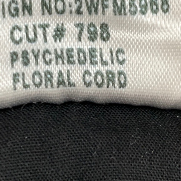 Joe's size 26 Psychedelic Floral Stretch Cords - Picture 10 of 10